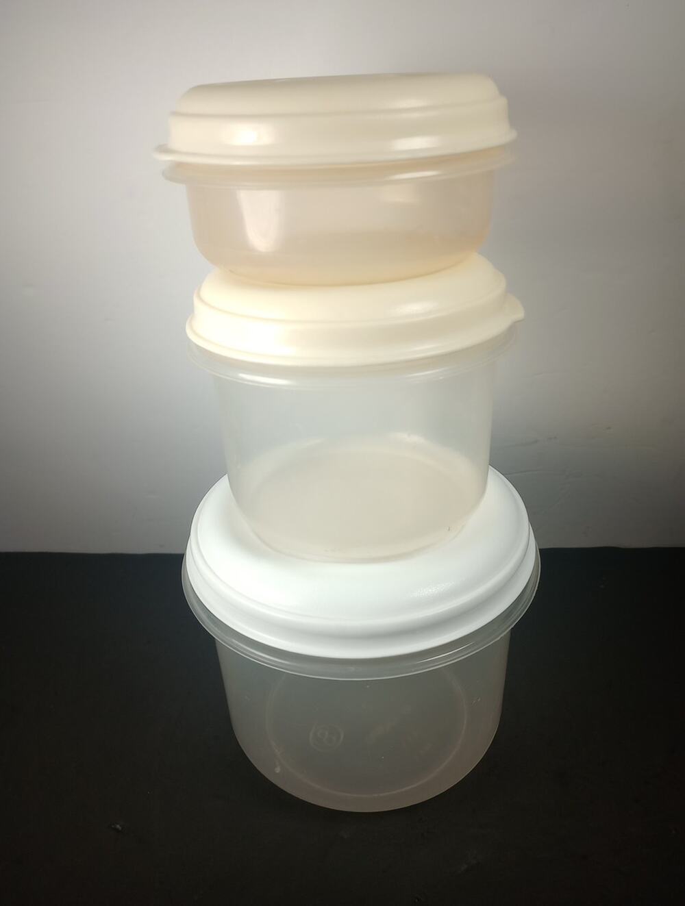 3x Vintage Rubbermaid Servin' Saver W Lids 0022 0020 0431